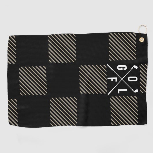 Checked  golfhandtuch (Horizontal)