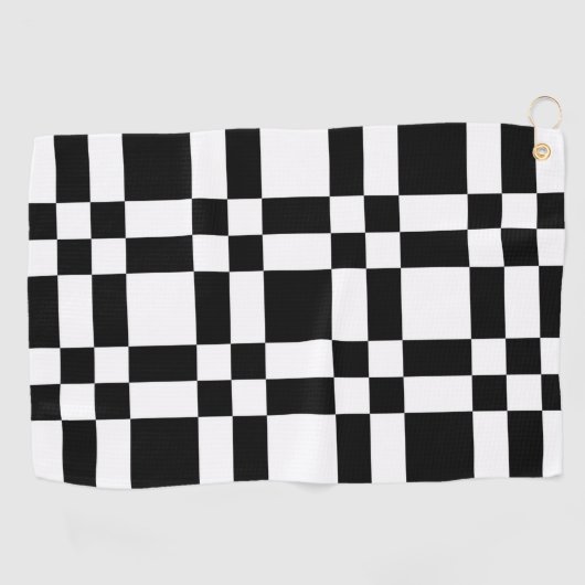 Checked Golfhandtuch (Horizontal)