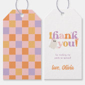 Checked Halloween Favor Tag Geschenkanhänger
