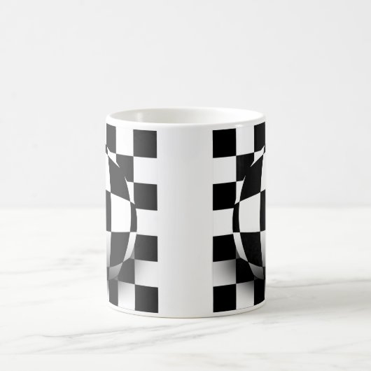 Checked Illusion Kaffeetasse (Mittel)