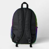 Checked Illusion von Kenneth Yoncich Bedruckter Rucksack (Rückseite)