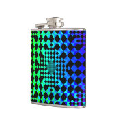 Checked Illusion von Kenneth Yoncich Flachmann (Links)