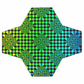 Checked Illusion von Kenneth Yoncich Fußball (Flach)