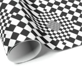 Checked Illusion von Kenneth Yoncich Geschenkpapier (Rolleneckpunkt)