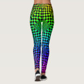 Checked Illusion von Kenneth Yoncich Leggings (Rückseite)