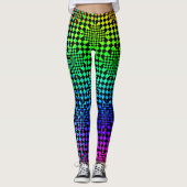 Checked Illusion von Kenneth Yoncich Leggings (Vorderseite)