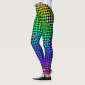Checked Illusion von Kenneth Yoncich Leggings (Links)