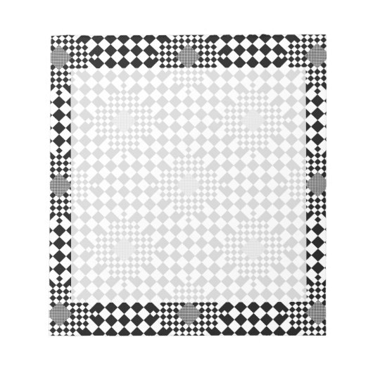 Checked Illusion von Kenneth Yoncich Notizblock (Vorderseite)