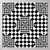 Checked Illusion von Kenneth Yoncich Poster (Vorne)