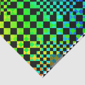 Checked Illusion von Kenneth Yoncich Seidenpapier (Ausschnitt)