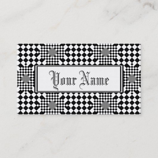 Checked Illusion von Kenneth Yoncich Visitenkarte (Vorderseite)