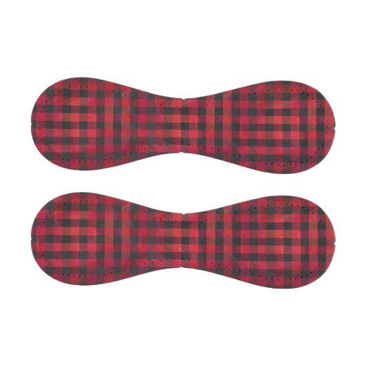 Checked Kariert Red and Black Baseball (Paneele)