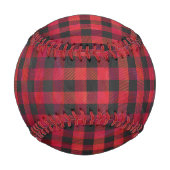 Checked Kariert Red and Black Baseball (Vorderseite)