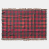 Checked Kariert Red and Black Decke (Vorderseite)