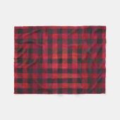Checked Kariert Red and Black Fleecedecke (Vorderseite (Horizontal))