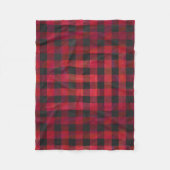 Checked Kariert Red and Black Fleecedecke (Vorderseite)