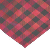 Checked Kariert Red and Black Kurzer Tischläufer (Ecke)