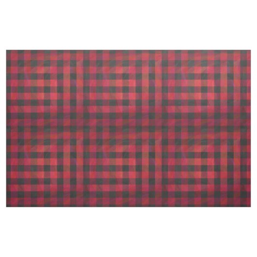 Checked Kariert Red and Black Stoff (Fat Quarter (45,7 x 55,9 cm))