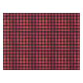 Checked Kariert Red and Black Tischdecke (Vorderseite (Horizontal))