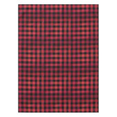 Checked Kariert Red and Black Tischdecke (Vorderseite)