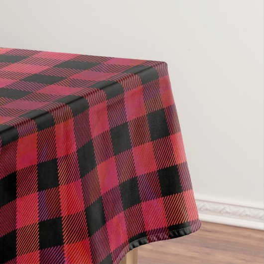 Checked Kariert Red and Black Tischdecke (Beispiel)