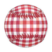 Checked Kariert Red and White Baseball (Rückseite)