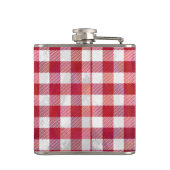 Checked Kariert Red and White Flachmann (Rückseite)