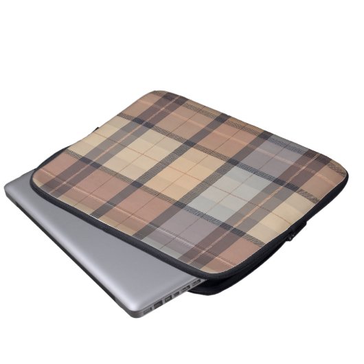 Checked Laptopschutzhülle (Vorne Knopf)