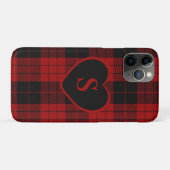 Checked Monogram Christmas Red Buffalo Kariert Case-Mate iPhone Hülle (Rückseite (Horizontal))