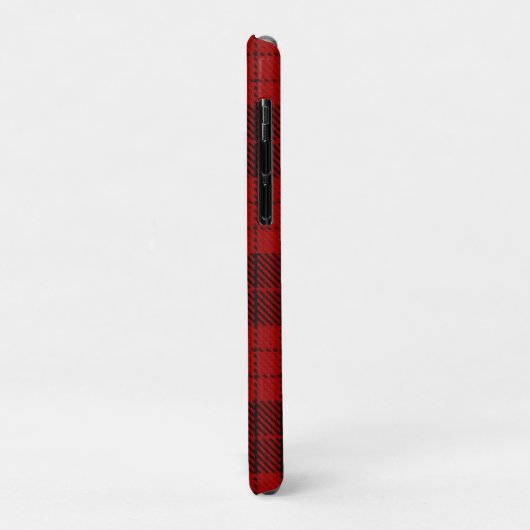 Checked Monogram Christmas Red Buffalo Kariert Case-Mate iPhone Hülle (Hinten/Links)