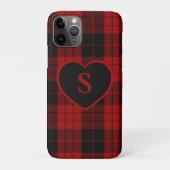 Checked Monogram Christmas Red Buffalo Kariert Case-Mate iPhone Hülle (Rückseite)