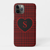 Checked Monogram Christmas Red Buffalo Kariert Case-Mate iPhone Hülle (Rückseite)