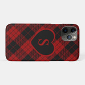 Checked Monogram Christmas Red Buffalo Kariert Case-Mate iPhone Hülle (Rückseite (Horizontal))