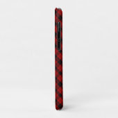 Checked Monogram Christmas Red Buffalo Kariert Case-Mate iPhone Hülle (Hinten/Links)