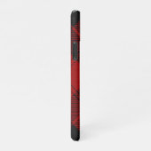 Checked Monogram Christmas Red Buffalo Kariert iPhone Hülle (Rechte Seite)