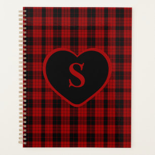 Checked Monogram Christmas Red Buffalo Kariert Planer
