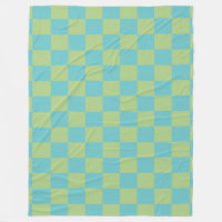 Checked Patterns für Karton in blau und grün 