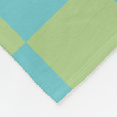 Checked Patterns für Karton in blau und grün  Fleecedecke (Ecke)