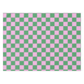 Checked Patterns Pink und Green Tischdecke (Vorderseite (Horizontal))