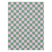 Checked Patterns Pink und Green Tischdecke (Vorderseite)