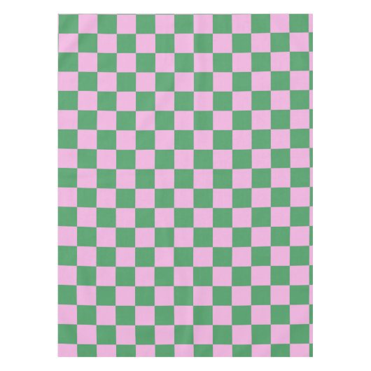 Checked Patterns Pink und Green Tischdecke (Vorderseite)