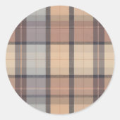 Checked Runder Aufkleber (Vorderseite)