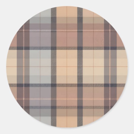 Checked Runder Aufkleber (Vorderseite)