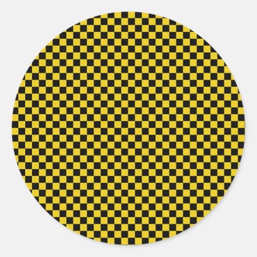 Checked Runder Aufkleber (Vorderseite)