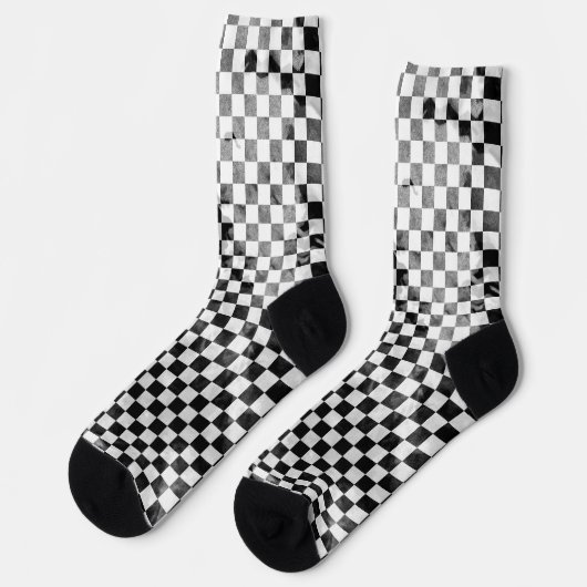 Checked Socken (Linkes Detail)