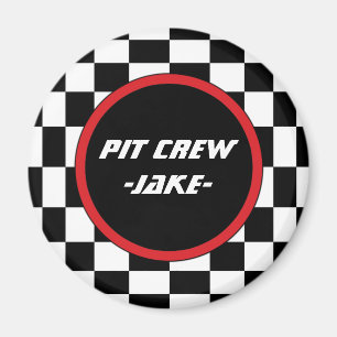 Checked Square Magnet