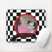 Checked Square Mousepad (Mit Mouse)