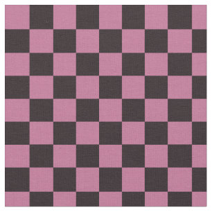 Checked Squares CUSTOM COLOR & Black Square Stoff