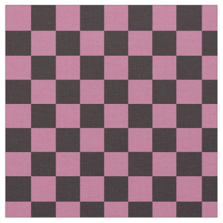 Checked Squares CUSTOM COLOR & Black Square Stoff