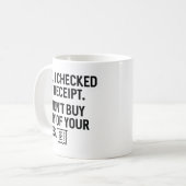 CheckedReceiptLies1A Kaffeetasse (Vorderseite Links)